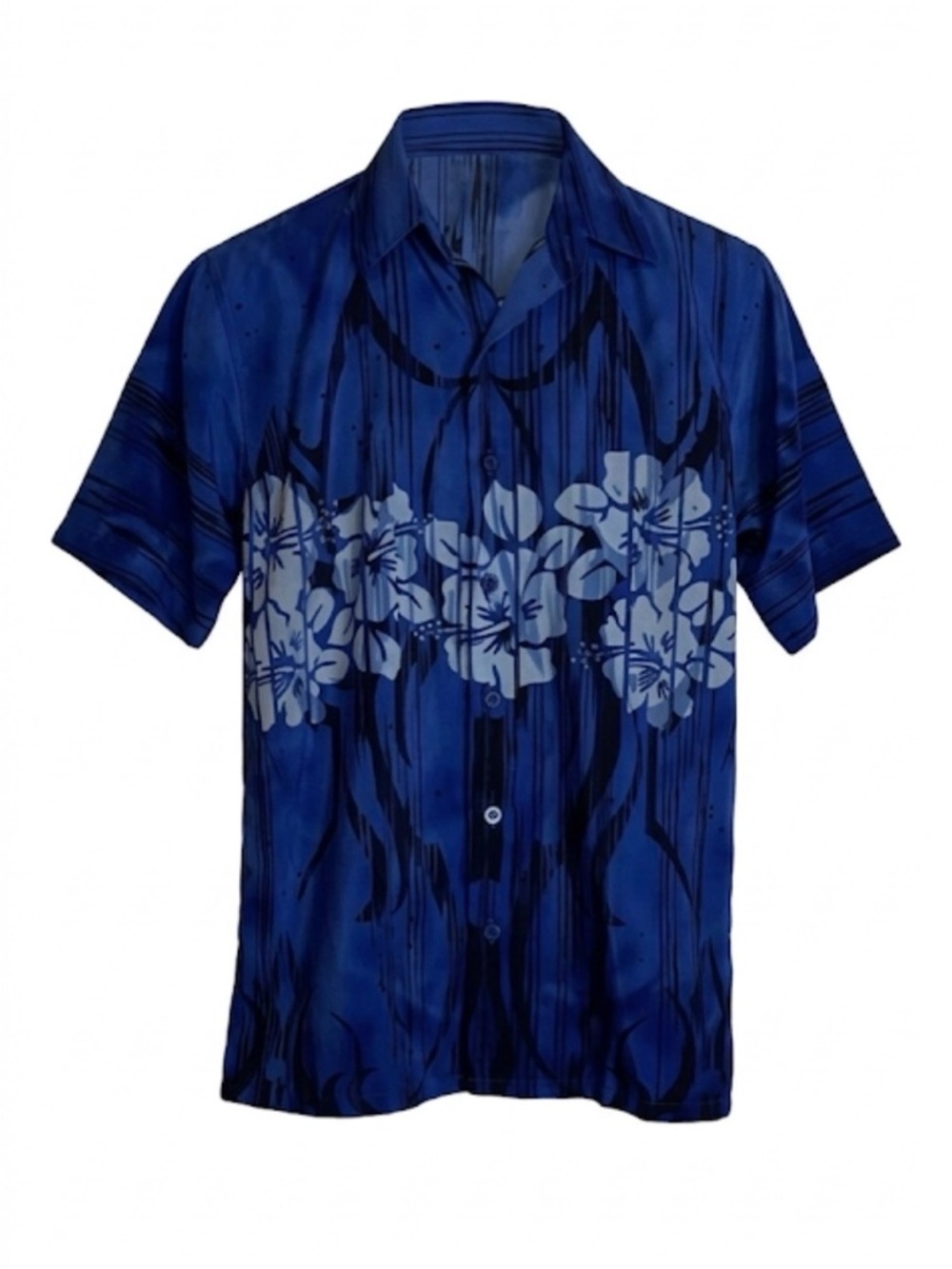 SHAOLIN Authentic Floral Button Down Shirt, Boys Size 8, Blue Light Blue